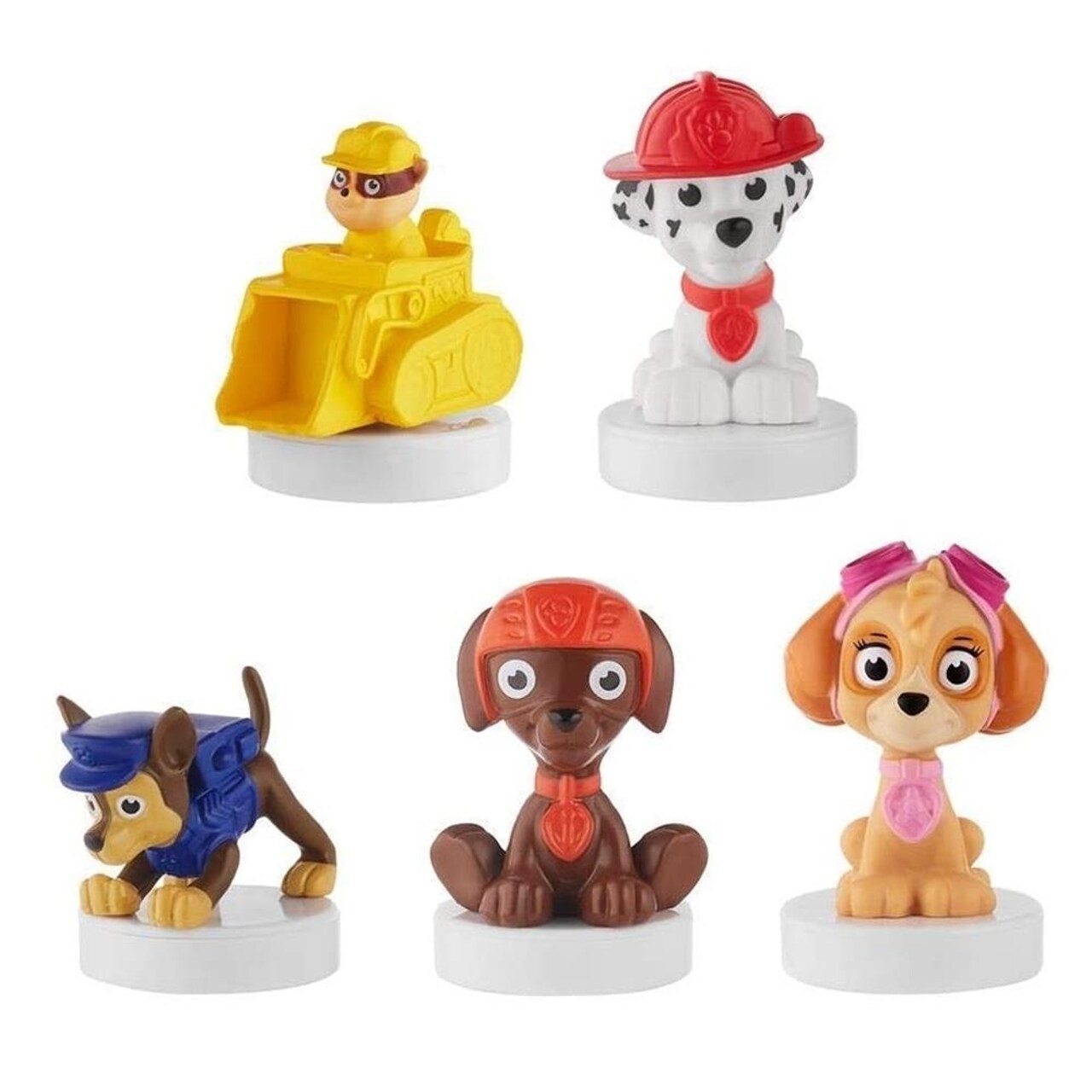 Paw Patrol Stampers 5Pk Characters Set Zuma Rubble Bulldozer Pmi International